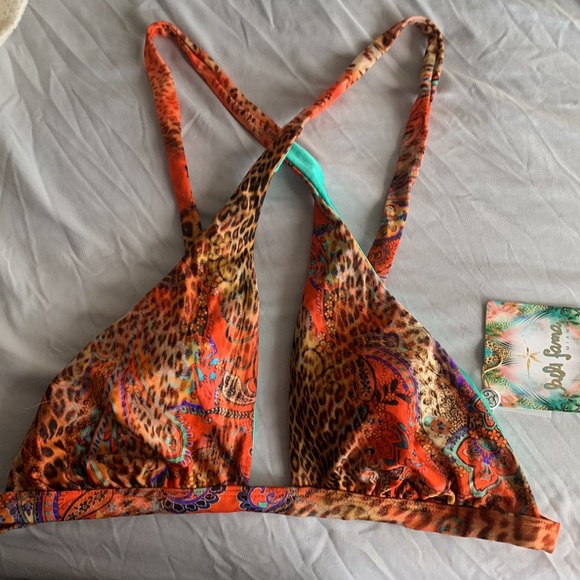 Luli Fama Wanderlust Crossed Band Top - Picture 2 of 3